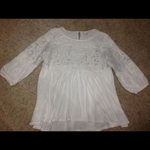 Clean white floral top